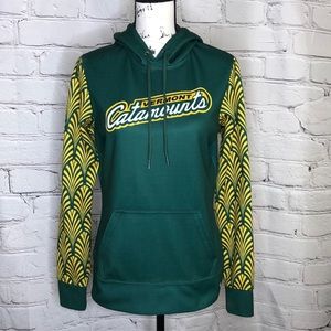 Vermont Catamounts Hooded Sweatshirt - Green/Yellow - Medium